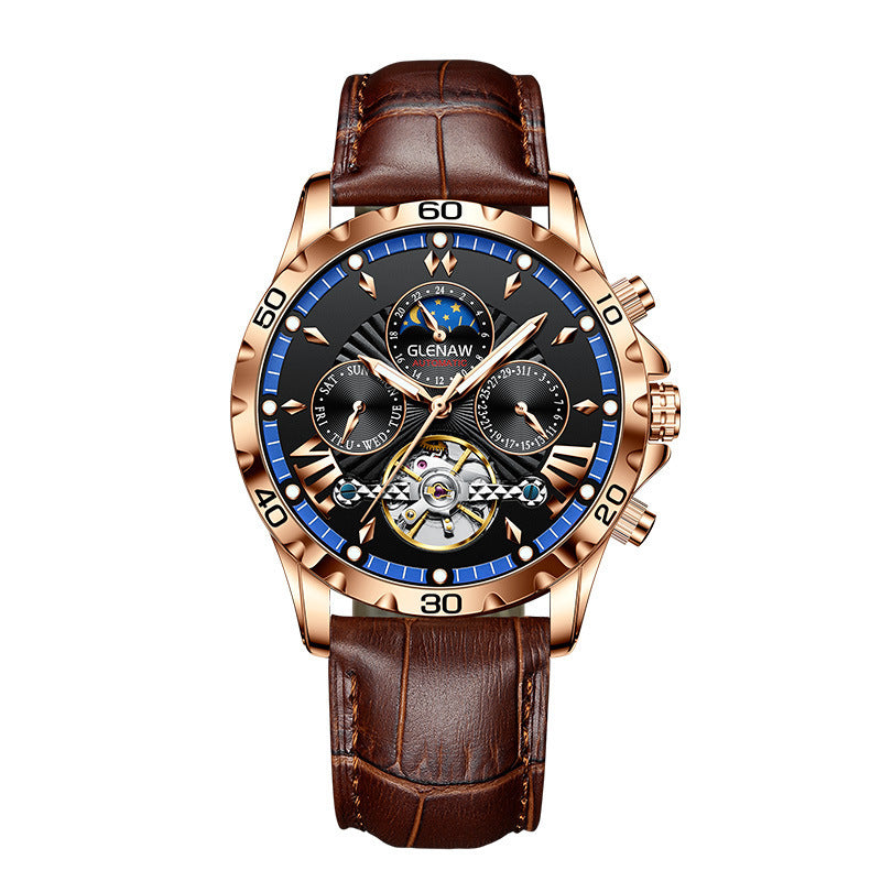 Men's Fashion Hollowed-out Watch Automatic Mechanical Watch