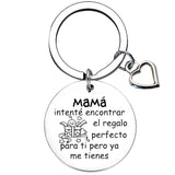 Spanish Step Mom Keychain Pendant Mother In Law Gift Key Chains Mom Gift