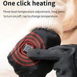 Warming Gloves Battery Operated Typing Gloves 3 Temperature Settings Heated Mittens Heating Gloves With Elastic Cuff Design For