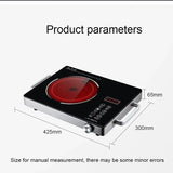 Intelligent induction cooker electric ceramic cooker touch waterproof adjustable temperature electromagnetic light wave cooker