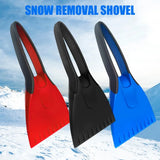 Car Ice Scrapers Silicone Car Snow Shovel Soft Handle Ice Scraper Removal Winter Snow Cleaning Squeegee Tools Auto Accessories