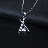 Simple Fashion Trend Baseball Bat Pendant Necklace Men and Women Creative Niche Street Party Valentine's Day Gift PendantJewelry