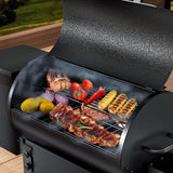 Portable Electric Wood Pellet Grill&Smoker with Foldable Legs, 456 SQ.IN Grill Capacity with PID Temperature Control (180-425°F)