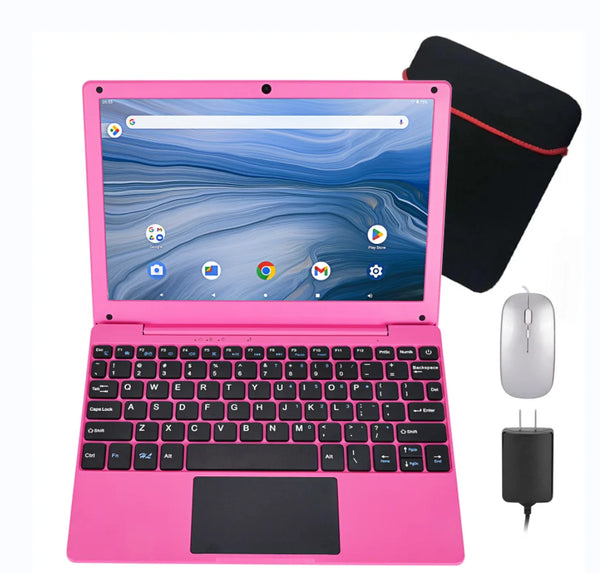 2024 Latest 10.3 Android System 12 Quad Core Ultra thin tablet Laptop 2GB/62GB Netbook A133 CPU Computer Wi-Fi USB - My Store