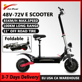 OFF Road Electric Scooter 1200W-6000W Dual Motor Scooter Electric Dual Shock Apsorption Trottinettes électriques with Seat