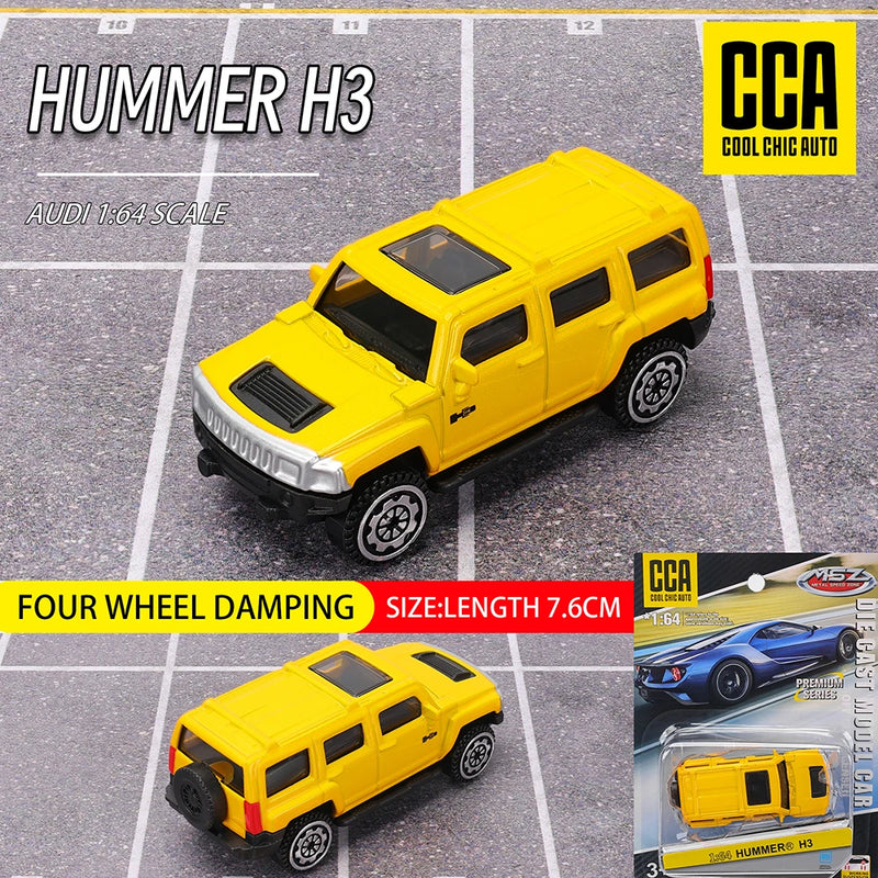 MSZ 1:62 Toyota Prado Ford GT Bentley Hummer Alloy Car Model Children's Toy Car Casting Pullback Function Collection Level