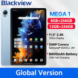 Blackview MEGA 1 MTK Helio G99 Tablets 11.5‘’ 2.4K 120Hz Display 8GB/12GB 256GB 50MP Camera 33W Fast Charging 8800mAh Battery - My Store