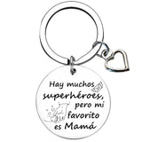 Spanish Step Mom Keychain Pendant Mother In Law Gift Key Chains Mom Gift