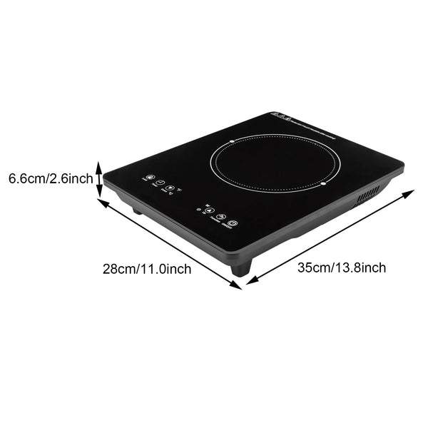 Sweetmile Portable Induction Cooktop 1800W Sensor Touch Induction Hot Plate Electric Stove with Kids Safety Lock