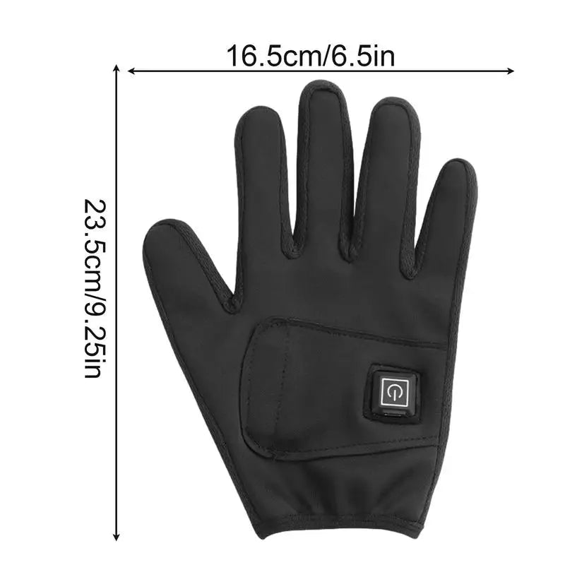 Warming Gloves Battery Operated Typing Gloves 3 Temperature Settings Heated Mittens Heating Gloves With Elastic Cuff Design For