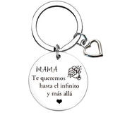 Spanish Step Mom Keychain Pendant Mother In Law Gift Key Chains Mom Gift