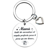 Spanish Step Mom Keychain Pendant Mother In Law Gift Key Chains Mom Gift