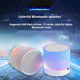 New Mini Portable Car Audio A9 Dazzling Crack LED Wireless Bluetooth Subwoofer Speaker TF Card