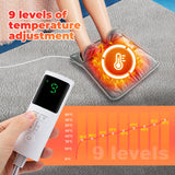 Winter Electric Foot Heating Pad Universal Soft Plush Washable Feet Foot Warmer 9 Gears Heater Household Foot Warming Mat