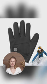 Warming Gloves Battery Operated Typing Gloves 3 Temperature Settings Heated Mittens Heating Gloves With Elastic Cuff Design For